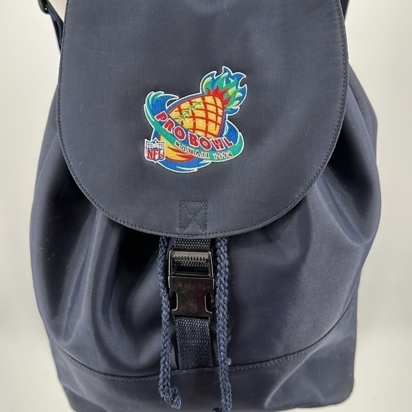 NFL Vintage Navy Blue Nylon 1998 Pro Bowl Hawaii Backback - Picture 1 of 11